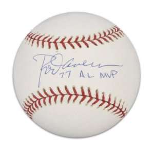  Rod Carew Signed Baseball Inscribed 77 AL MVP Sports 