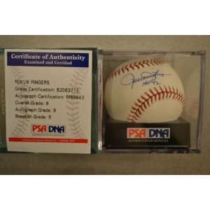  ROLLIE FINGERS AUTOGRAPHED HAND SIGNED/GRADED MLB BASEBALL 