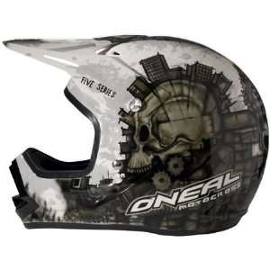   Neal 5 Series Crisis Full Face Helmet Medium  White Automotive