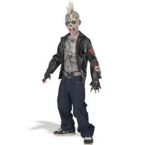   By Rubies Costumes Punk Zombie Child Costume / Black   Size Medium