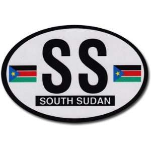 South Sudan, Republic of   Oval Decal