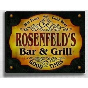  Rosenfelds Bar & Grill 14 x 11 Collectible Stretched 