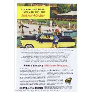 1955 Hertz Rent a Car Yellow & Black Convertible Idahos 