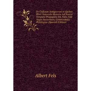   , Commentatio Philologica (Spanish Edition) Albert Fels Books