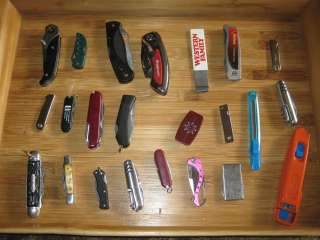 LOT of over 120 knives, cutters, tools, etc. used.  