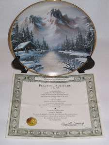Franklin Mint Peaceful Solitude by Ron Huff Plate  