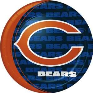  Chicago Bears Dinner Plates (8) Party Supplies Toys 
