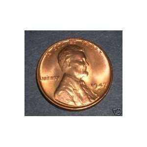   1947 D   CHOICE UNCIRCULATED RED   LINCOLN WHEAT CENT 