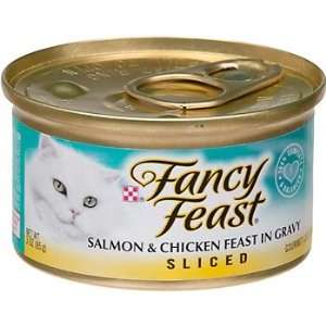   Feast Sliced Salmon and Chicken Feast Gourmet Cat Food