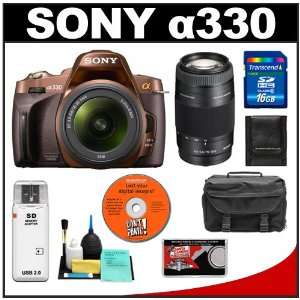   Sony 75 300mm Zoom Lens with 16GB Card + Case + Accessory Kit Camera