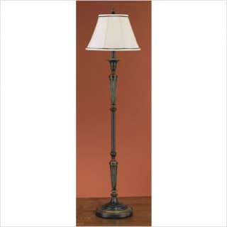 Murray Feiss Chandler Library Floor Lamp in Rubbed Wood FL6182RW 