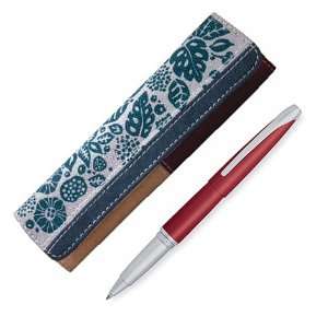  NEW+CROSS ATX CHILI RED ROLLING BALL PEN+RAFE POUCH 