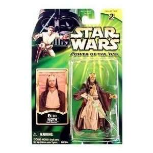    Star Wars Power of the Jedi Eeth Koth Jedi Master Toys & Games