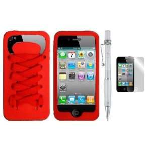  RED SNEAKER SHOE LACE   Premium Design Protector Phone 