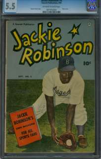 Jackie Robinson #3 (Fawcett Comics, 1950) CGC 5.5 FN   