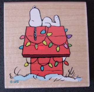 Peanuts Snoopy Christmas Holiday rubber stamps   NEW  