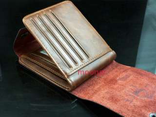   Genuine Leather Bifold Wallet Multi Pocket Credit Card Purse  