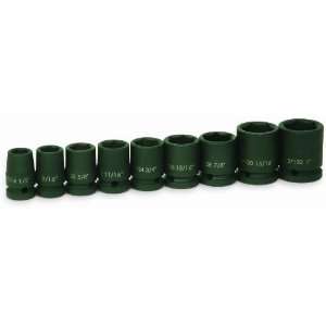   37902 9 Piece 1/2 Inch Drive Shallow 6 Point Impact Socket Set