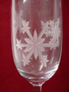 WATERFORD crystal SNOW CRYSTALS pttrn Champagne Flute  