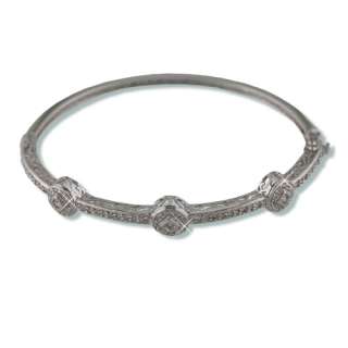 PAVE CUBIC ZIRCONIA BANGLE BRACELET  