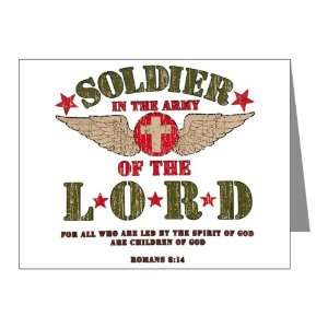   Note Cards (20 Pack) Soldier in the Army of the Lord 
