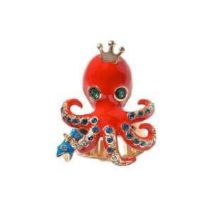   Betsey Johnson Yacht Club Spectator Octopus Ring   Size 7 8 Jewelry