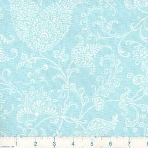  54 Wide Small Paisley French Blue Fabric By The Yard 