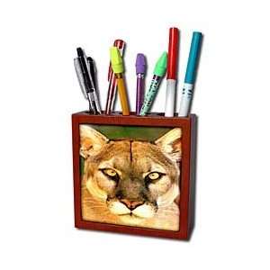  Wild animals   Panther   Tile Pen Holders 5 inch tile pen 