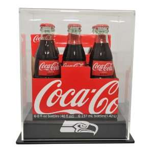  Seattle Seahawks Six Pack Soda Bottle Display   Sports 