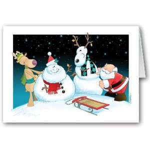 Funny Snowman Christmas Card
