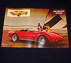 1973 Chevrolet Corvette Stingray Dealers Sales Brochure