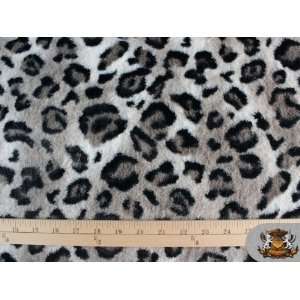 Minky Ultra Cuddle High Piled Animal Print   Leopard Grey / 60 / Sold 