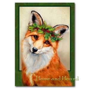  Mistletoe Fox Christmas Cards