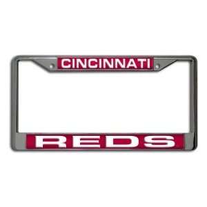  Cincinnati Reds Laser Cut Chrome License Plate Frame 