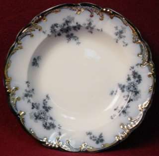 RIDGWAY china CHISWICK flow blue RIMMED SOUP Salad BOWL  