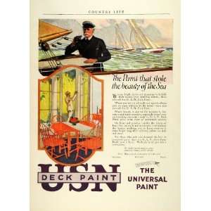  1923 Ad Billings Chapin Co New York Universal Paint USN 