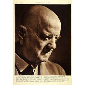 1955 Jean Sibelius Finnish Composer Portrait Print 