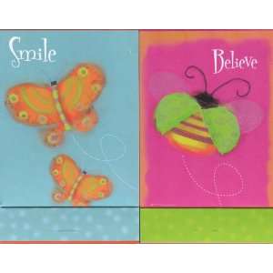  Set of 2 Matchbook Notepads 1 Blue Smile with Orange 