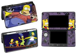 SIMPSONS Sticker Skin for Nintendo 3DS / 4 peice  