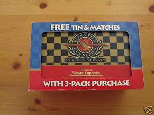 NASCAR WINSTON CUP SERIES TIN/MATCHES 25TH ANNIVERSARY  