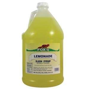 Foxs Lemonade Slushy and Granita Syrup 4   1 Gallon Containers / CS