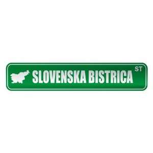 SLOVENSKA BISTRICA ST  STREET SIGN CITY SLOVENIA