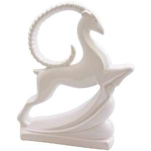    Haeger Potteries Ivory Gazelle Ceramic Sculpture