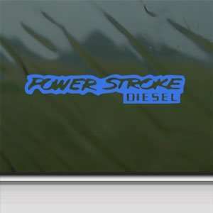  Power Stroke Diesel 4x4 Blue Decal Truck Window Blue 