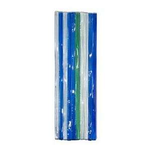  Murano Glass Tiles 2 x 6 Clear Earth 2 pack