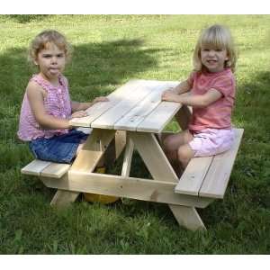  Toddler Picnic Table, White Cedar Patio, Lawn & Garden