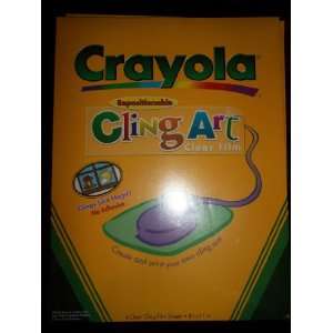  Crayola Repositional Cling Art Clear Film