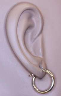 10k yellow gold single hoop earring .3g vintage estate antique  