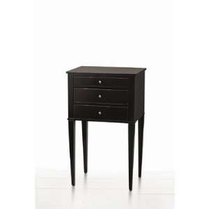  Clive Three Drawer Table in Black