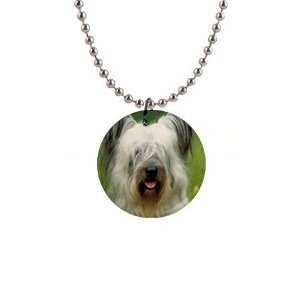  Skye Terrier Button Necklace B0632 